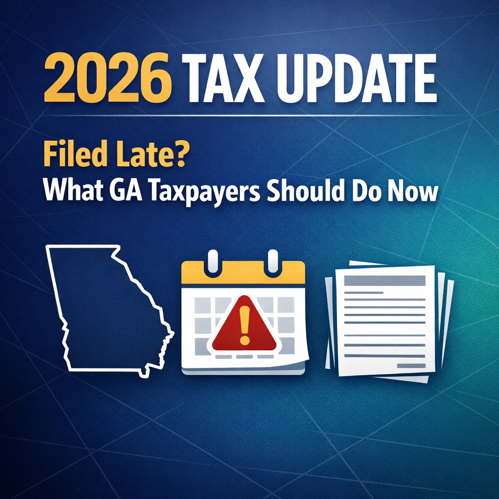 2026 Tax Update: Filed Late? What Georgia Taxpayers Should Do Now