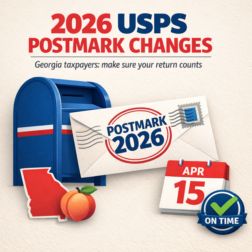 2026 USPS Postmark Changes: How Georgia Taxpayers Can Make Sure Their Return Counts as Filed On Time