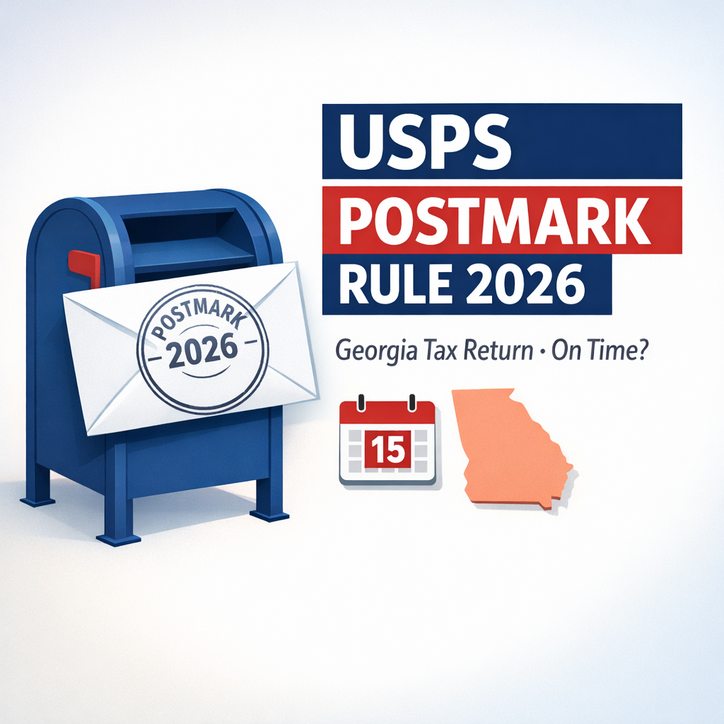 2026 USPS Postmark Rule: Will Your Mailed Georgia Tax Return Count as Filed On Time?