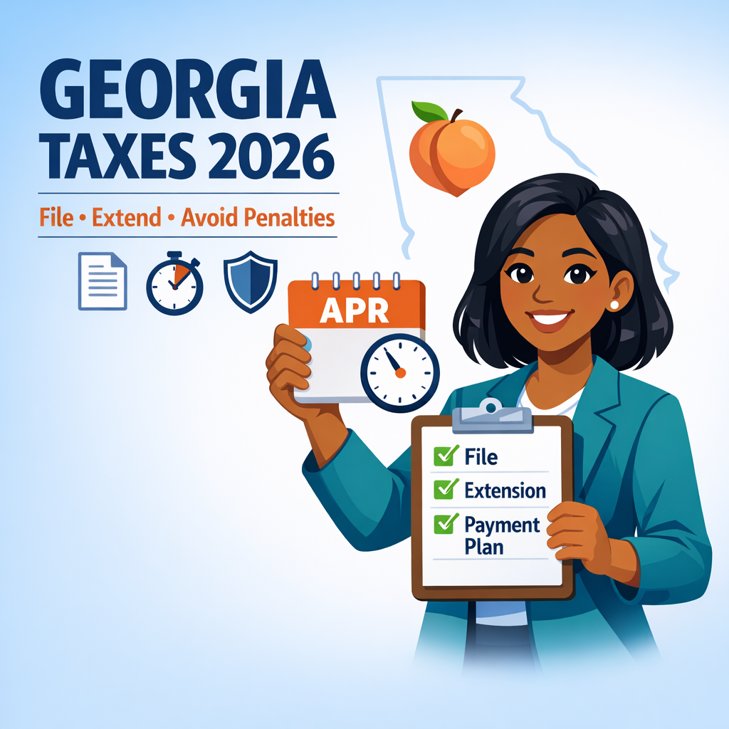 Can’t File Your Taxes on Time in 2026? Georgia Step-by-Step Plan to File, Extend, and Avoid Penalties