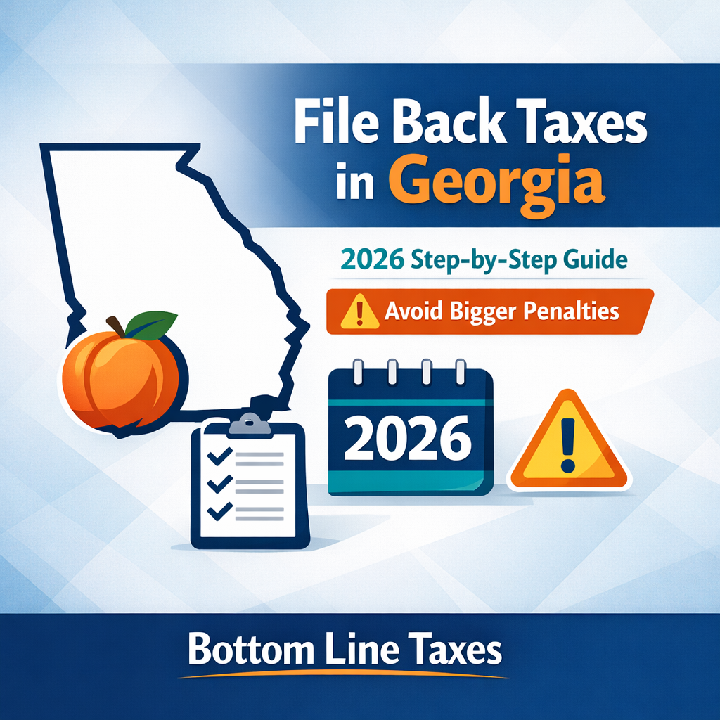 How to File Back Taxes in Georgia (2026) — Step-by-Step Guide to Avoid Making Penalties Worse | Bottom Line Taxes