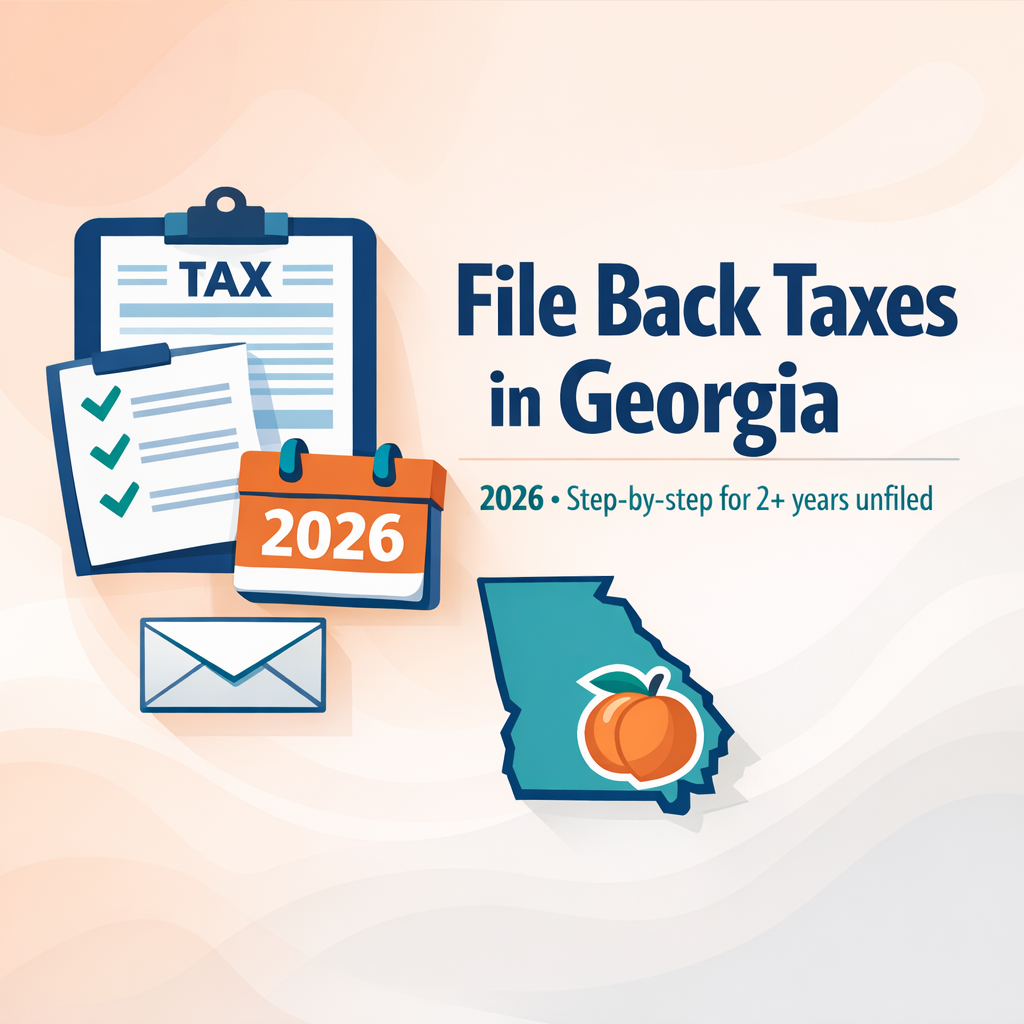 How to File Back Taxes in Georgia (2026): Step-by-Step Help for 2+ Years of Unfiled Returns