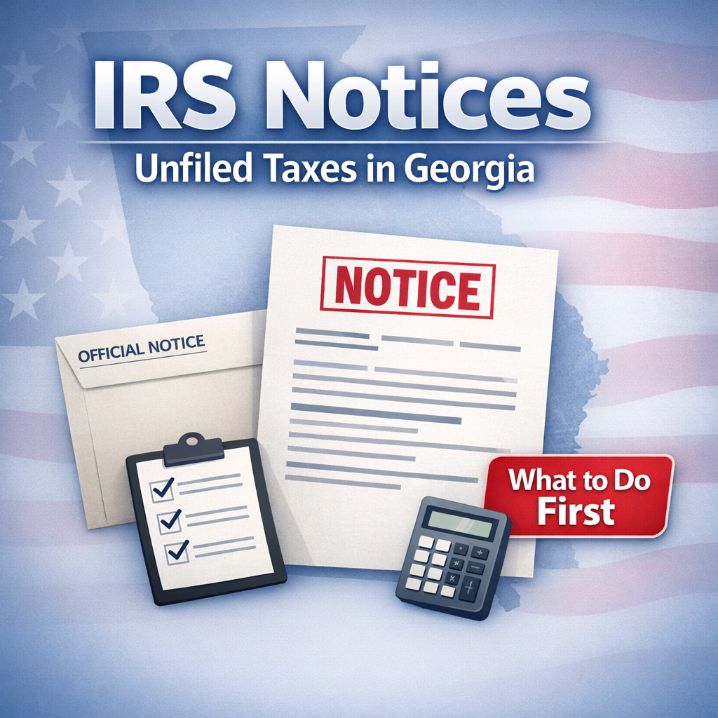 IRS Notices for Unfiled Taxes in Georgia: What to Do First