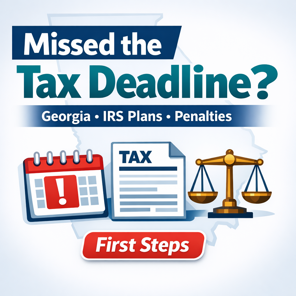 Missed the Tax Deadline in Georgia? IRS Plans, Penalties & First Steps