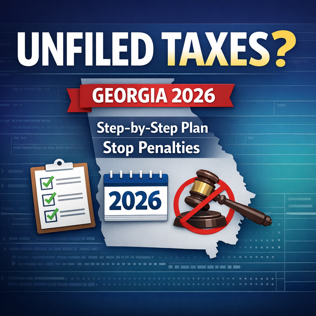 Unfiled Taxes Help in Georgia (2026): A Step-by-Step Plan to Get Compliant and Stop Penalties